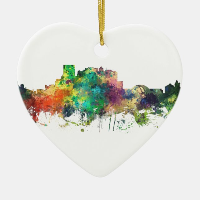EL PASO, TEXAS SKYLINE SP - CERAMIC ORNAMENT (Front)