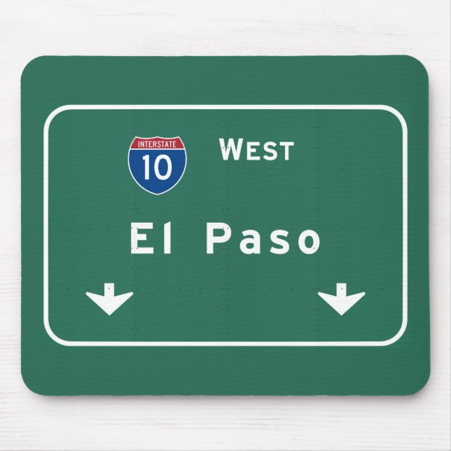 El Paso Texas tx Interstate Highway Freeway Road : Mouse Pad (Front)