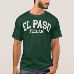 El Paso Texas US College Font Proud American USA T-Shirt