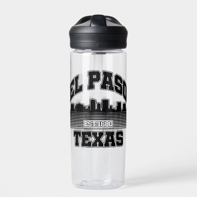 El Paso,Texas Water Bottle (Front)