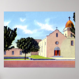 El Paso Texas Ysleta Mission Poster
