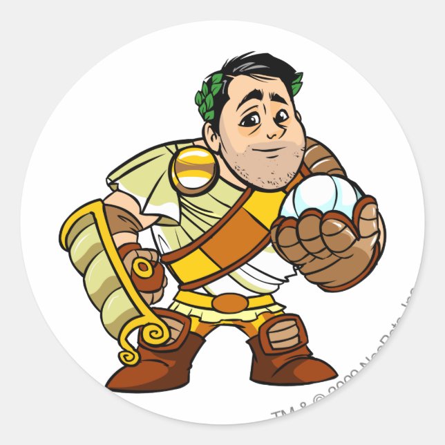 El Picklesaur Staff Altador Player Classic Round Sticker (Front)