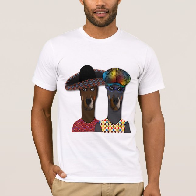 El Pinscher Brothers Do Margaritas T-Shirt (Front)
