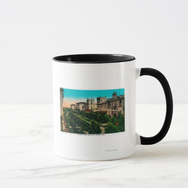 El Prado from West Gate, Balboa Park Mug (Right)