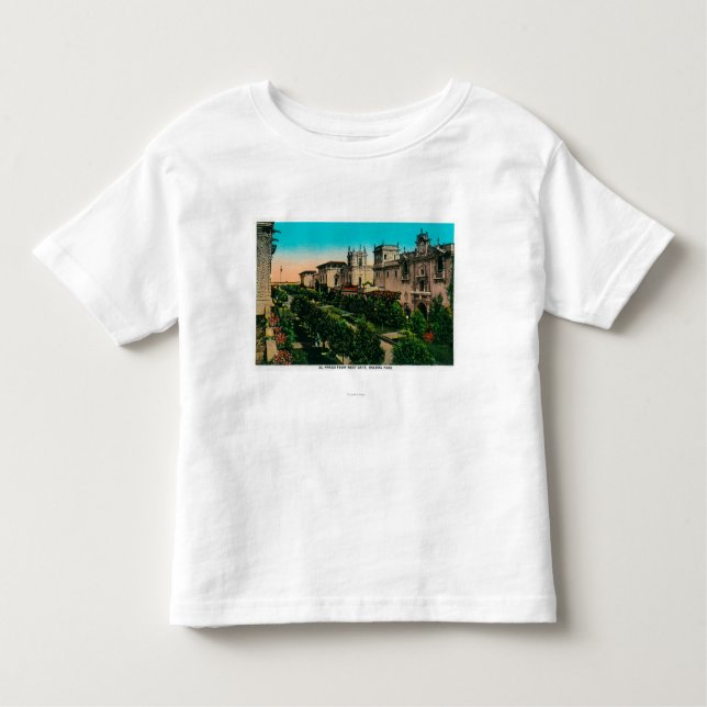 El Prado from West Gate, Balboa Park Toddler T-Shirt (Front)