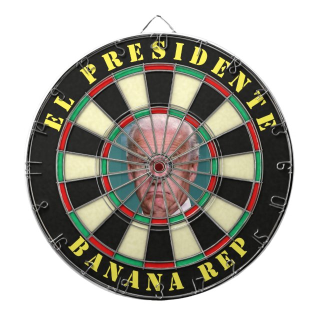  El Presidente Joe Biden Banana Republic Dartboard (Front)