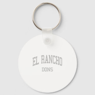 El Rancho High School Hs Pico Rivera Ca Retro Spor Key Ring