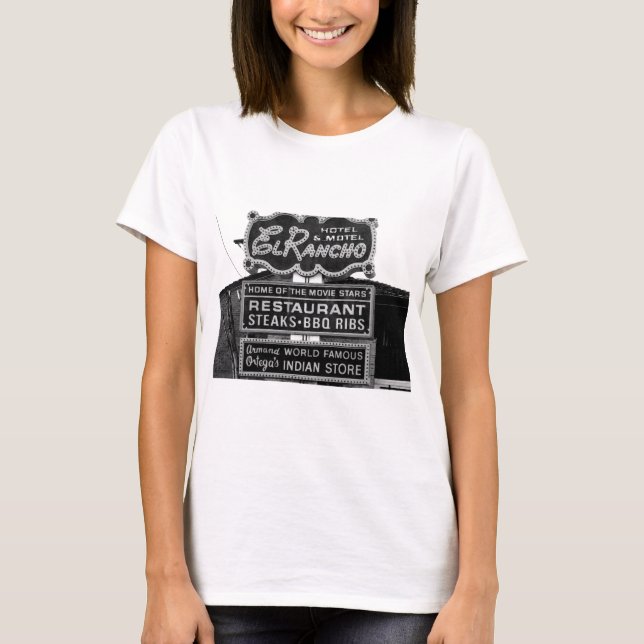El Rancho Hotel Sign T-Shirt (Front)