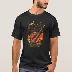 El Rey de la Carne Asada BBQ Cookout Master King F T-Shirt