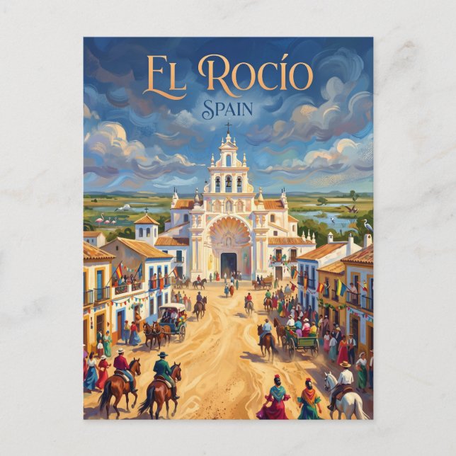 El Rocío Village Spain Postcard (Front)