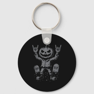 El Rocker Pumpkin  Key Ring