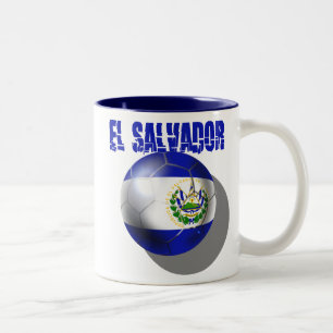 El salvador 2014 Brasil Futbol Cuscatlecos Two-Tone Coffee Mug