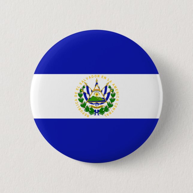 El Salvador 6 Cm Round Badge (Front)