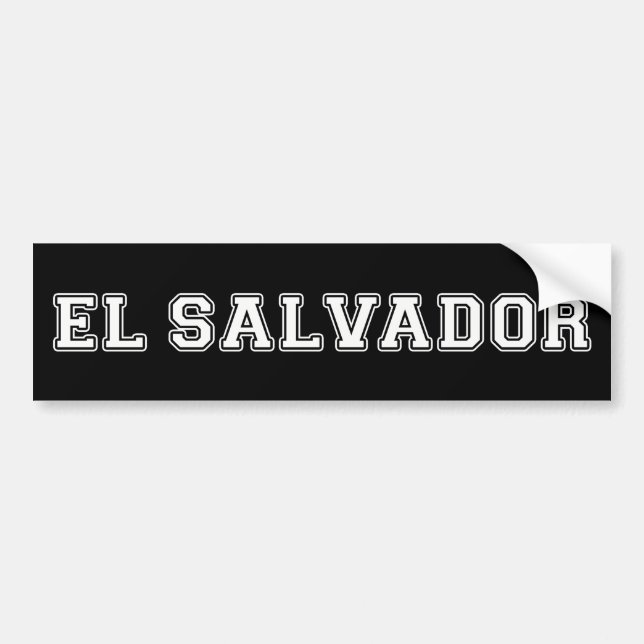 El Salvador Bumper Sticker (Front)