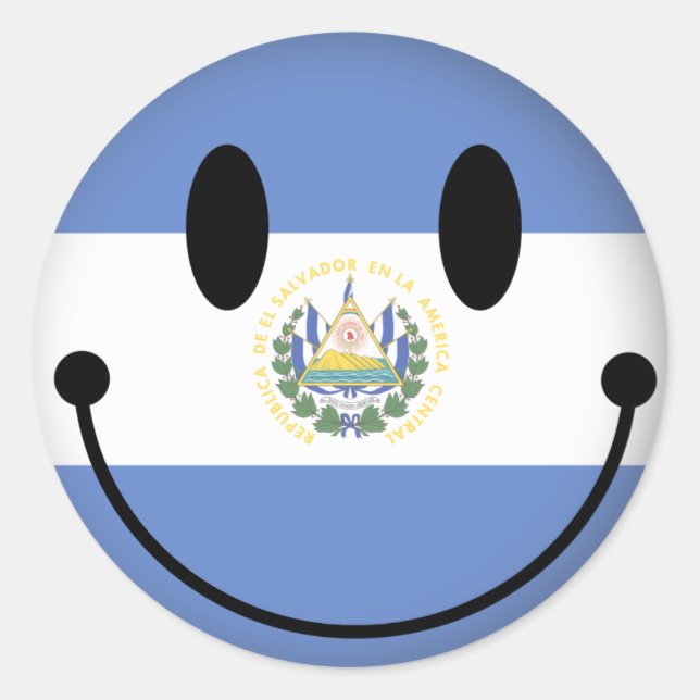 El Salvador Classic Round Sticker (Front)