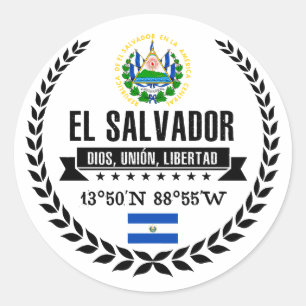 El Salvador Classic Round Sticker