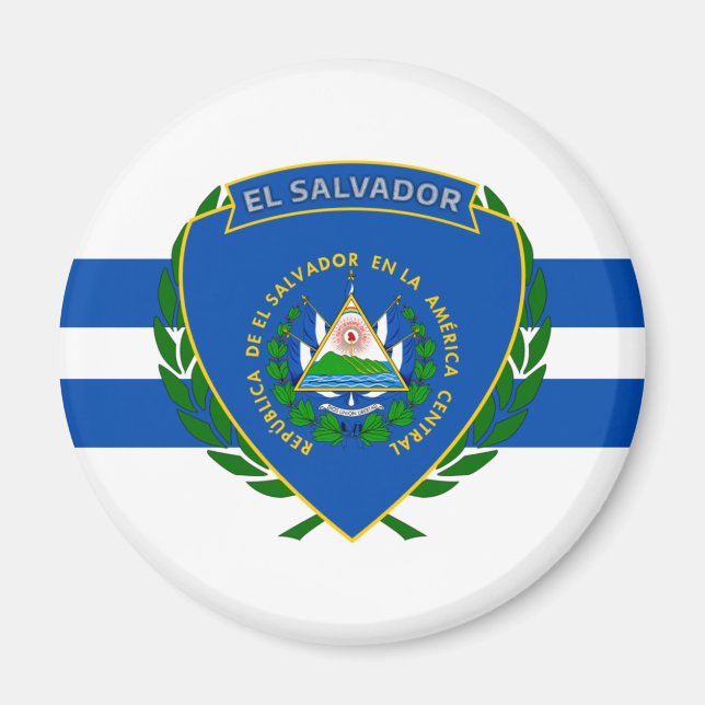 El Salvador Coat of Arms Magnet (Front)