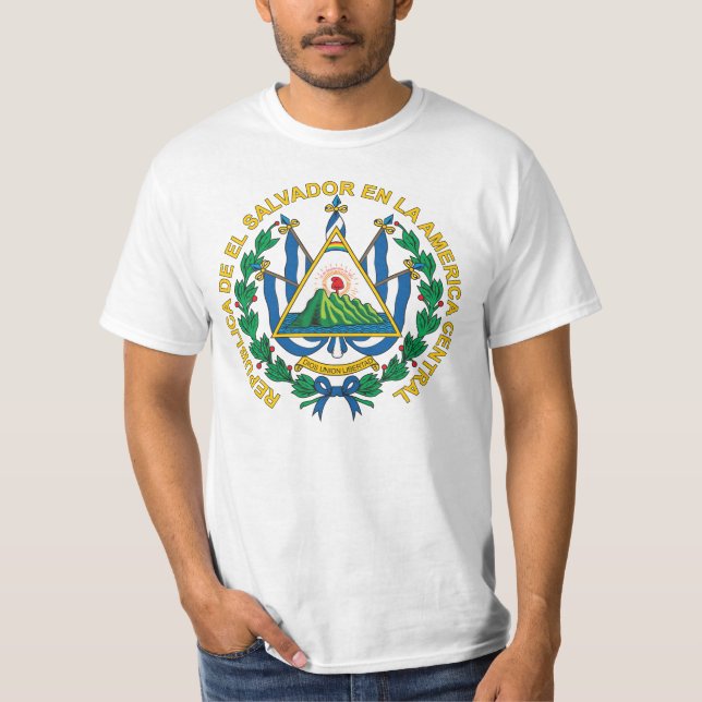 El Salvador Coat of Arms T-shirt (Front)