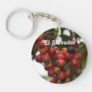 El Salvador Coffee Beans Key Ring