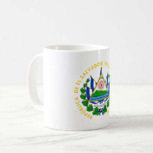 El Salvador country coat arms symbol emblem flag Coffee Mug