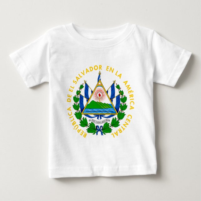 el salvador emblem baby T-Shirt (Front)