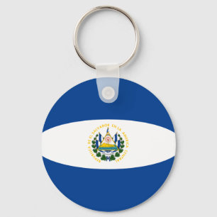 El Salvador Fisheye Flag Keychain