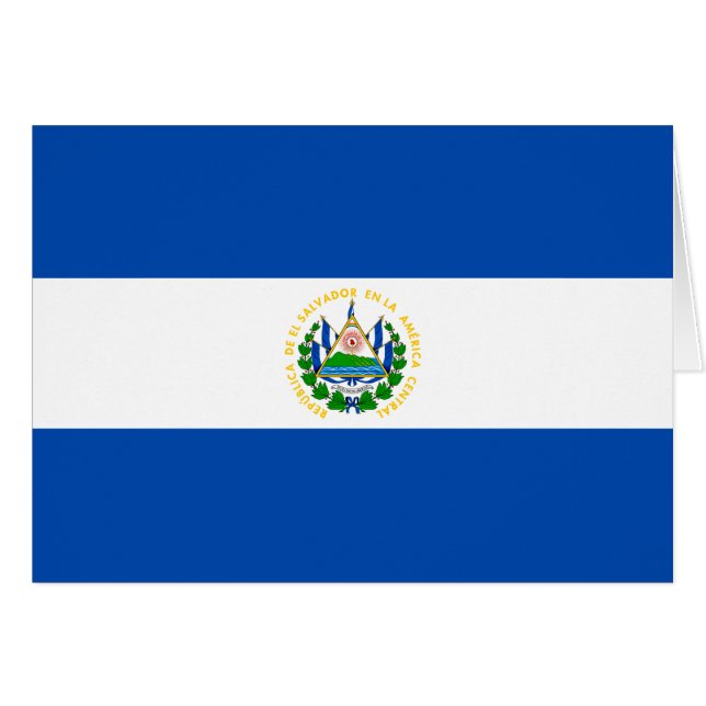 El Salvador Flag (Front Horizontal)