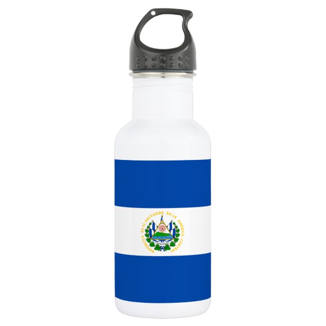 El Salvador Flag 532 Ml Water Bottle (Front)