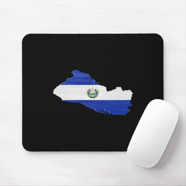 El Salvador flag and map Mouse Pad (With Mouse)