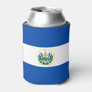 El Salvador Flag Can Cooler