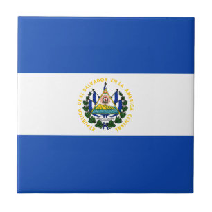 El Salvador Flag Ceramic Tile