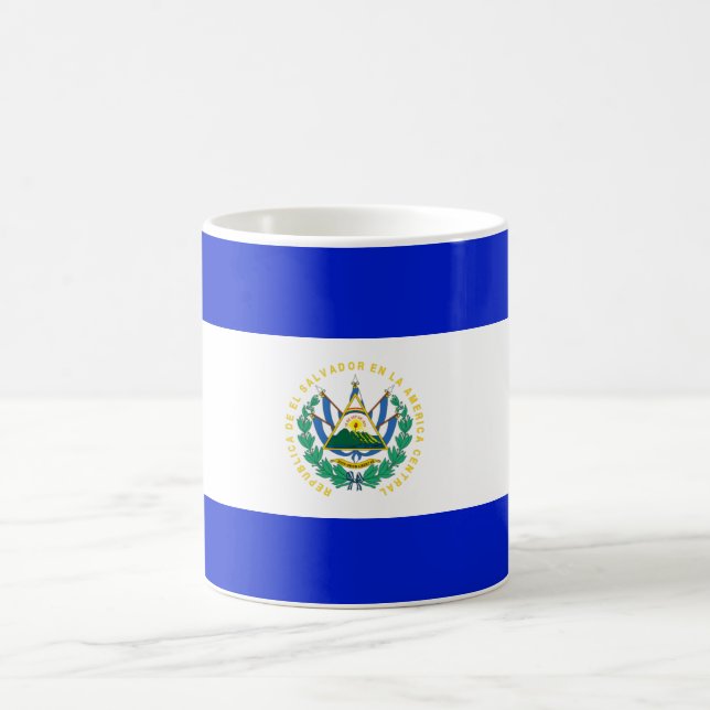 El Salvador flag Coffee Mug (Center)