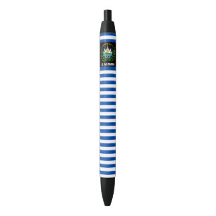 El Salvador Flag Cute Patriotic Black Ink Pen