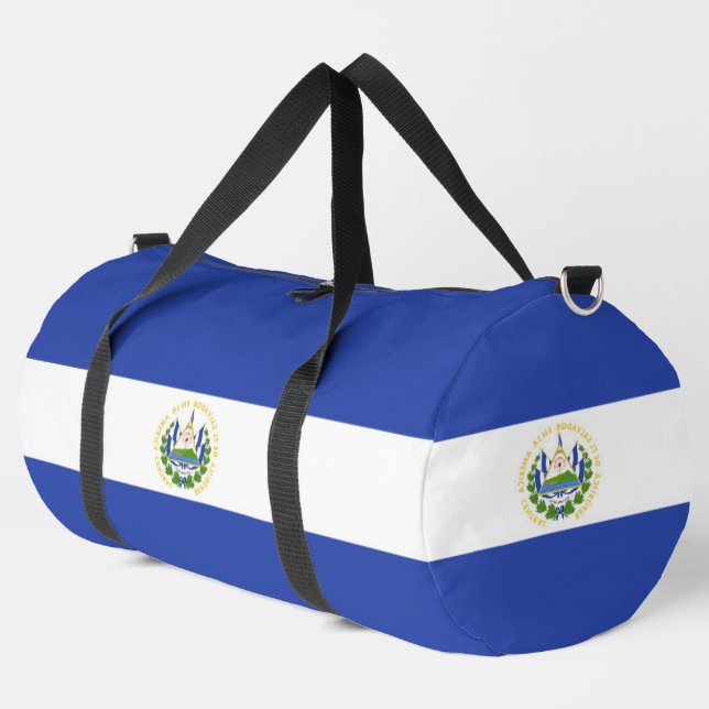El Salvador flag Duffle Bag (Left Corner)