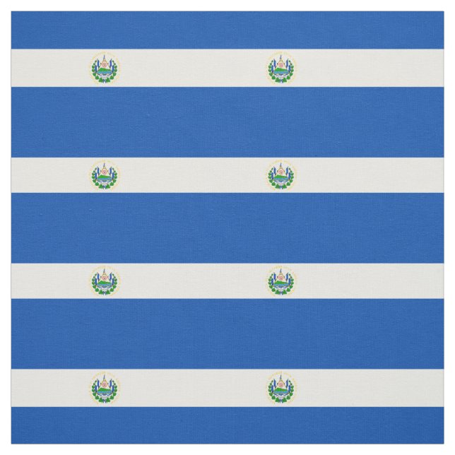 El Salvador Flag Fabric (Swatch)