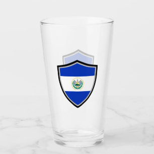El Salvador flag Glass