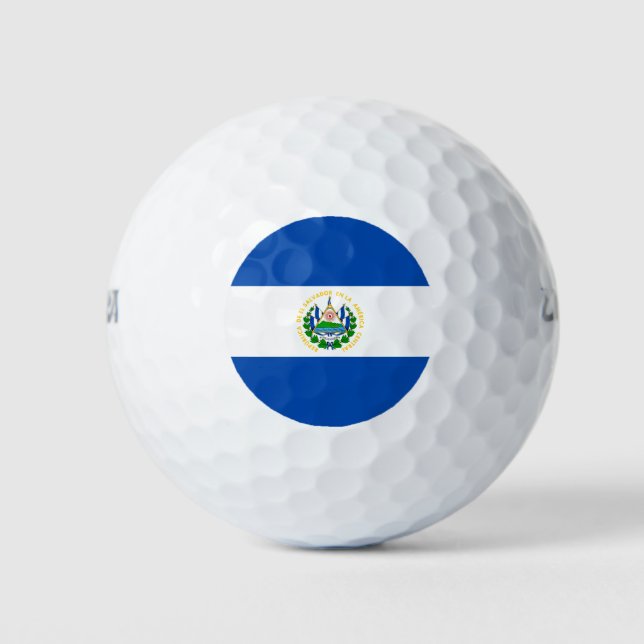 El Salvador Flag Golf Balls (Front)