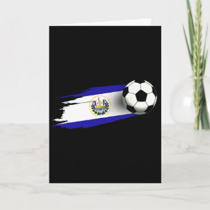 El Salvador Flag Jersey Salvadorean Soccer Team Sa Card