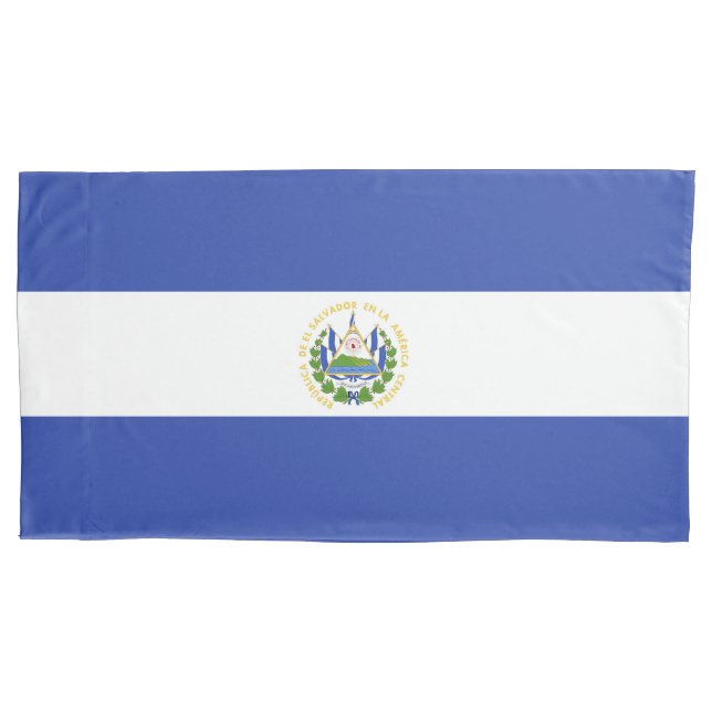 El Salvador flag Pillowcase (Front)