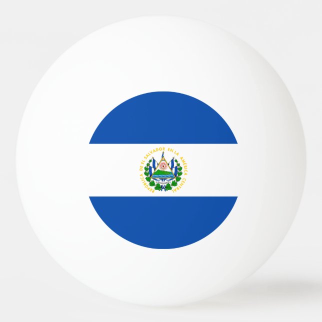 El Salvador Flag Ping Pong Ball (Front)