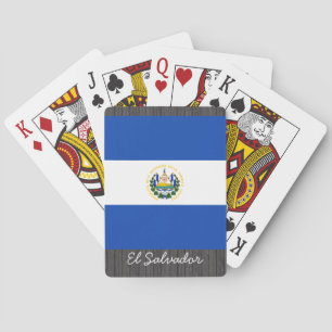 El Salvador Flag Playing Cards