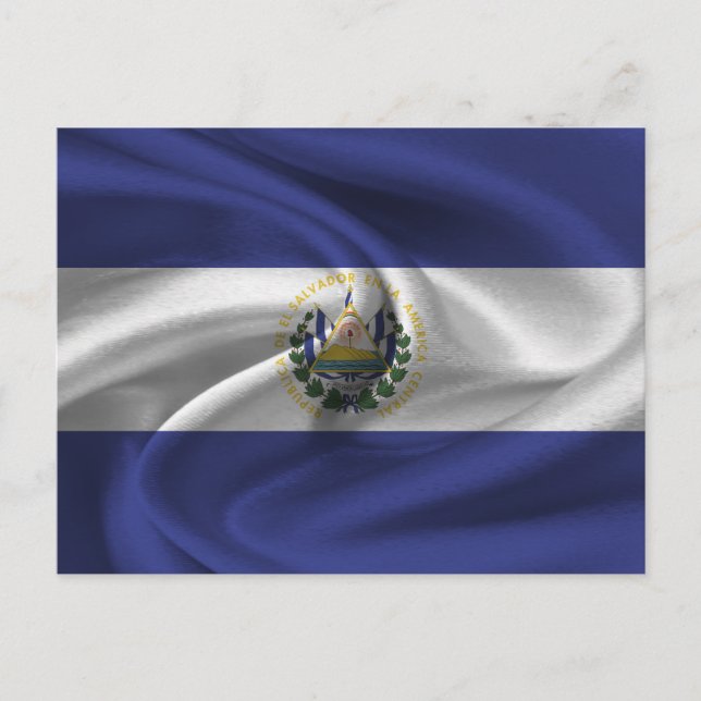El Salvador Flag Postcard (Front)