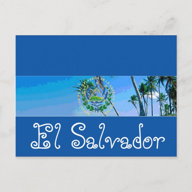 El Salvador flag Postcard (Front)
