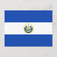 El Salvador Flag Postcard