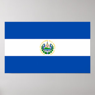 El Salvador Flag Poster