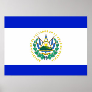 El Salvador flag Poster