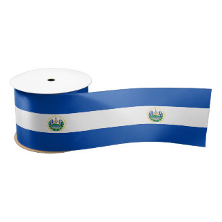 El Salvador Flag Satin Ribbon
