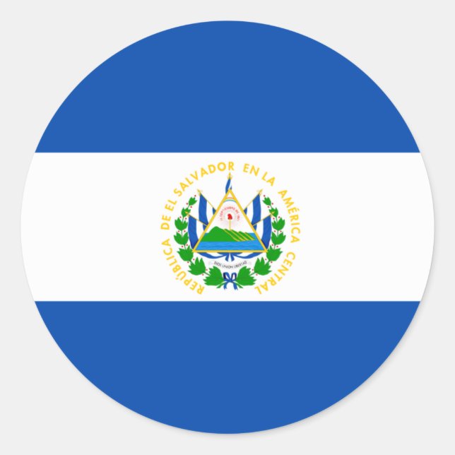 El Salvador flag Sticker (Front)