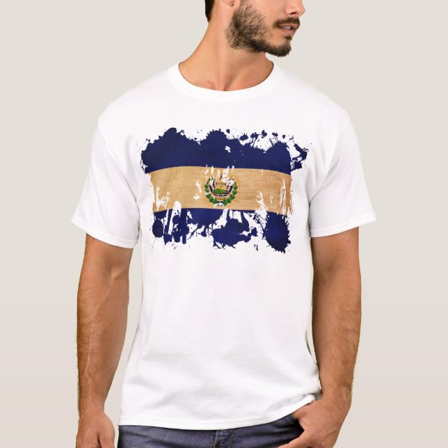 El Salvador Flag T-Shirt (Front)