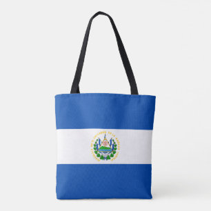 El Salvador Flag Tote Bag